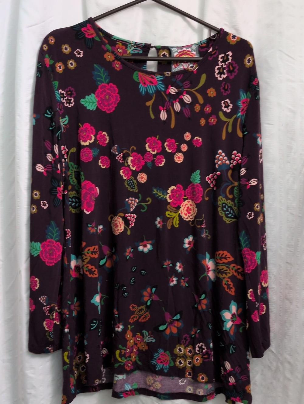 Johnny Was The Janie Favorite High Neck Swing Tunic Adrina Size XL